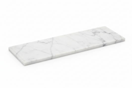 Premium White Carrara Marble Threshold (36" x 4" x 3/4" Beveled Edge)